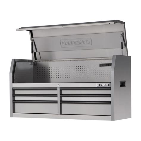 53 craftsman stainless steel tool box|craftsman 14 drawer tool chest.